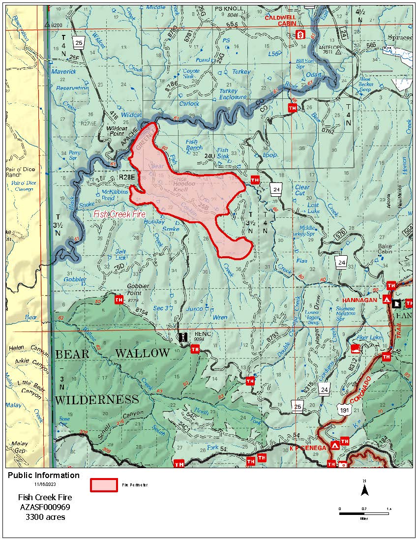 Alpine Ranger District lifts road closures on the Fish Creek fire as